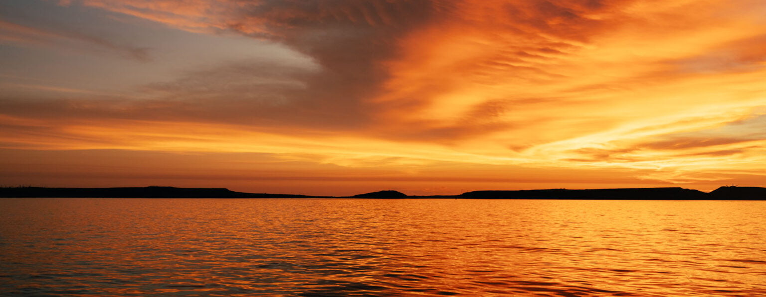 澎湖北海跳島-橘紅夕陽